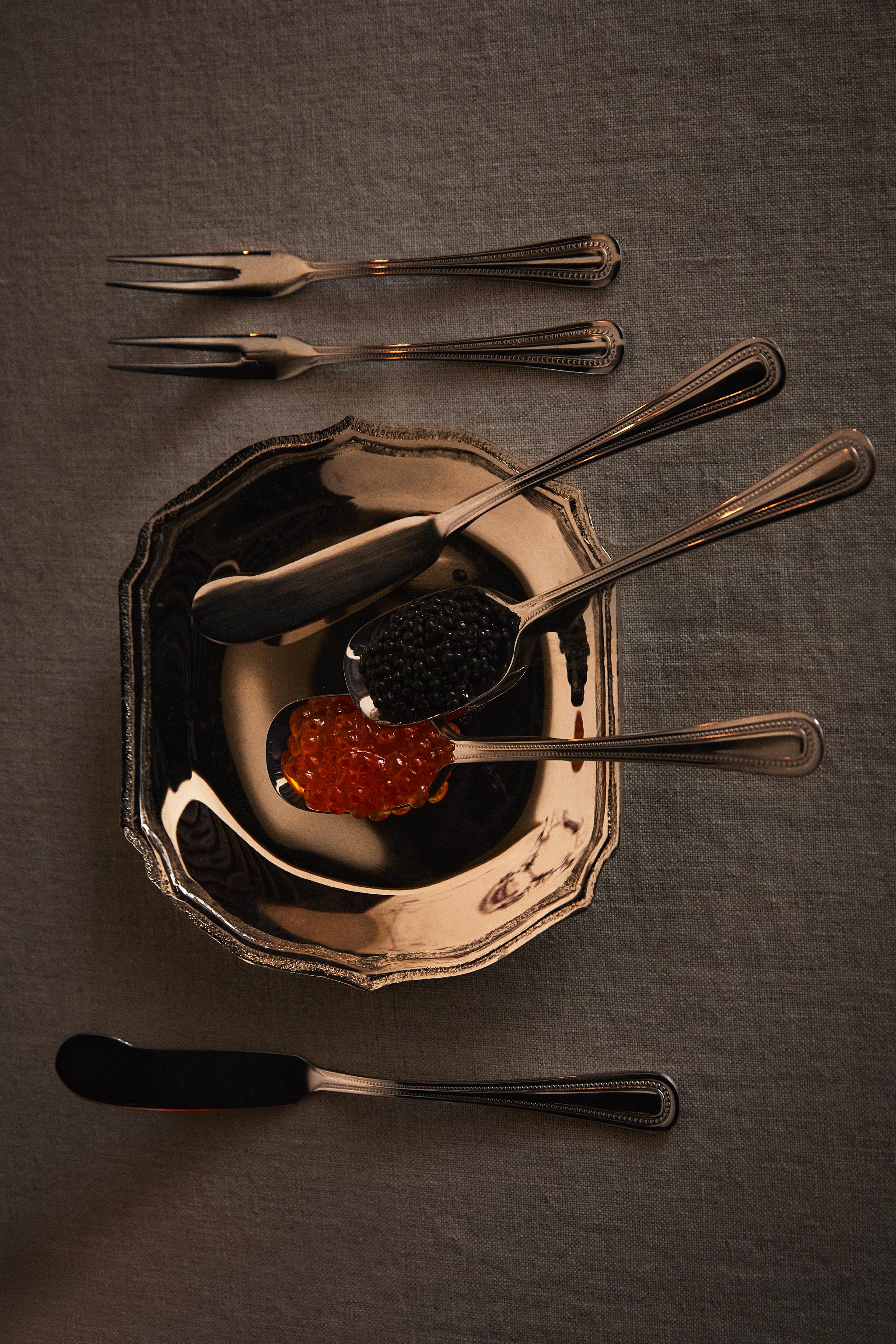 6-PIECE SILVER DESSERT CUTLERY SET